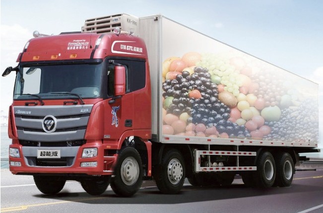 福田歐曼GTL前四后八9.6米冷藏車
