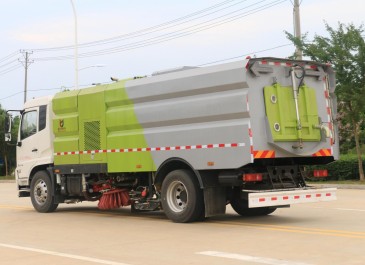 國(guó)六東風(fēng)天錦洗掃車_程力威牌CLW5180TXSD6型洗掃車
